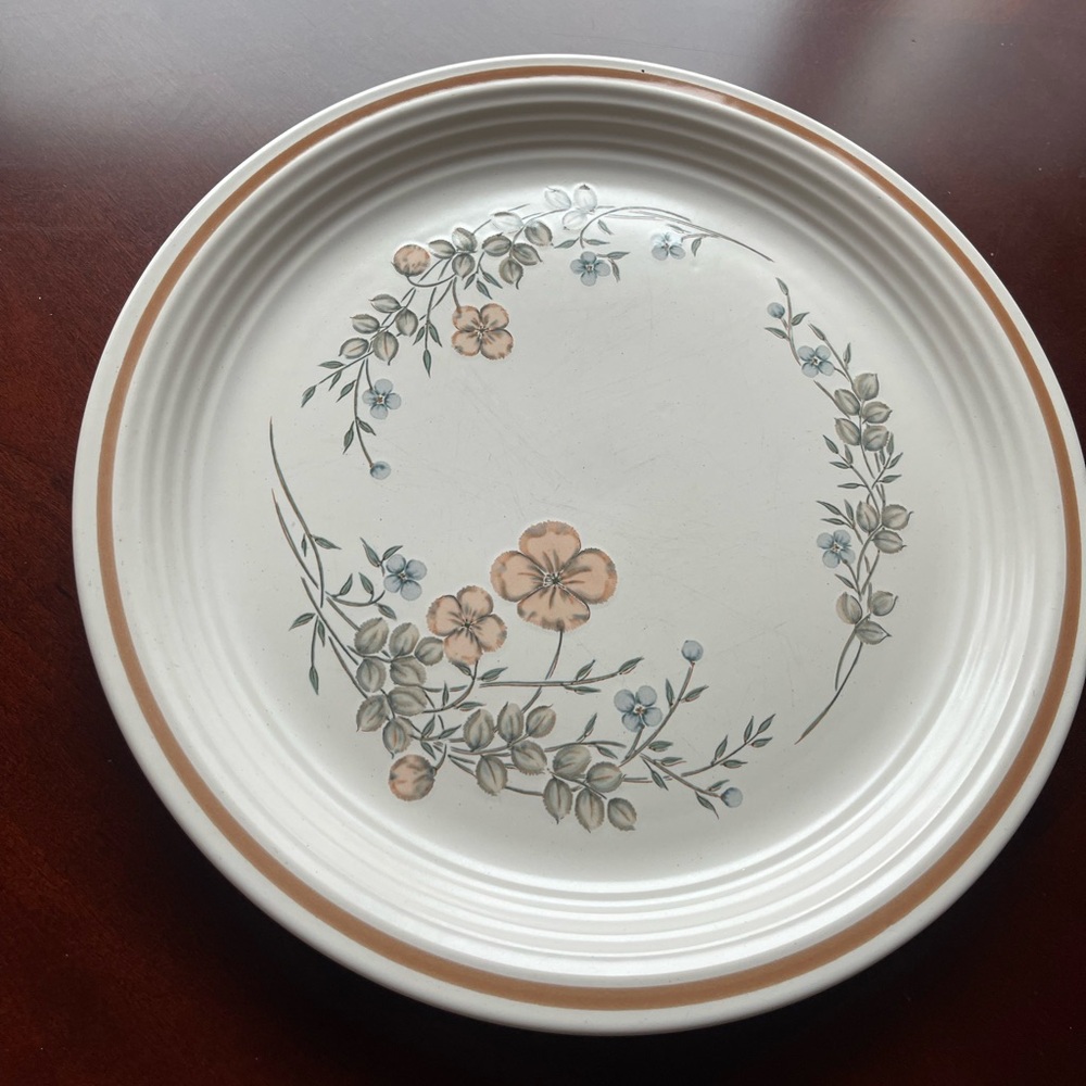 Stoneware Floral Serving Plate The Cellar for Macy’s